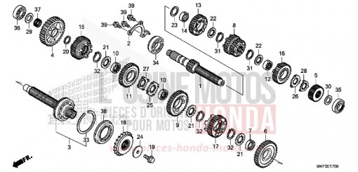 BOITE DE VITESSES CBR1000S1J de 2018